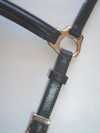 Hanoverransk n�seb�nd foret m/blanke sp�nder. Flad l�der. 